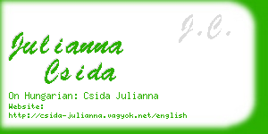 julianna csida business card
